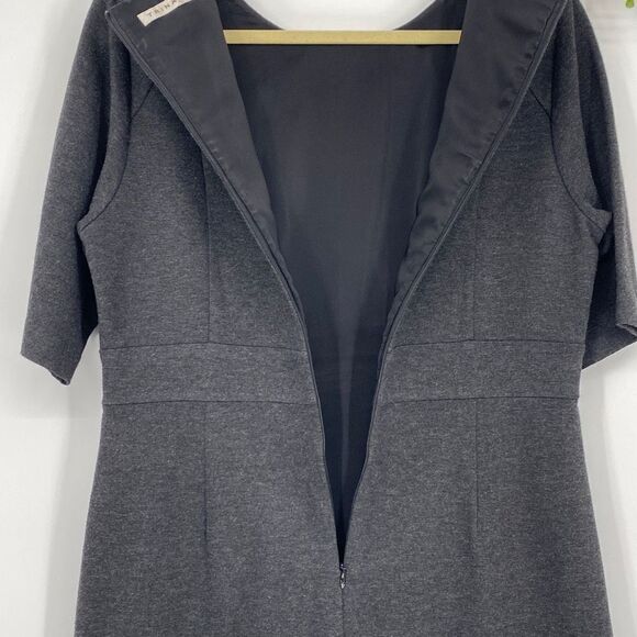 Trina Turk Grey‎ Stretch Knit A-Line Above Knee Dress  size Large - Picture 8 of 11